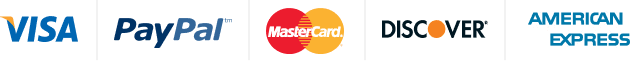 Accepted payment methods: Visa, PayPal, Mastercard, Discover, American Express