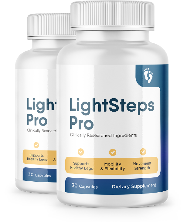 LightSteps Pro two-bottle package, 30 capsules per bottle